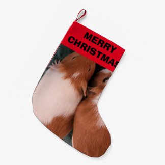 Calcetín Navideño Pequeño Ganadería de cerdos de Guinea