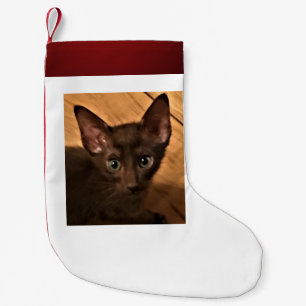 Calcetín Navideño Pequeño Gatito