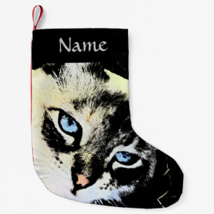 Calcetín Navideño Pequeño Gato de la tinta