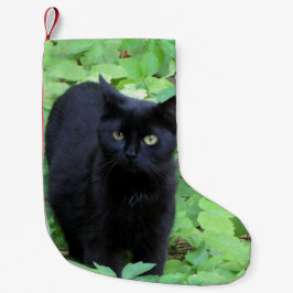 Calcetín Navideño Pequeño Gato negro
