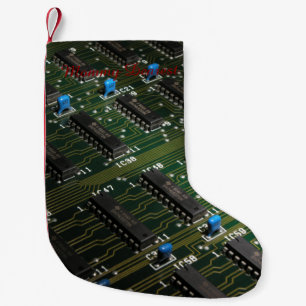 Calcetín Navideño Pequeño Geekery electrónico