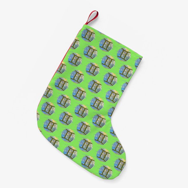 Calcetín Navideño Pequeño Géminis (Frente (Colgado))