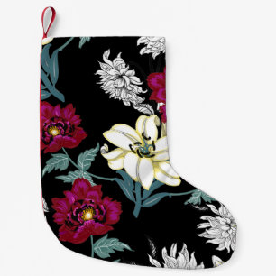 Calcetín Navideño Pequeño Gentle Tropical: acuarela de verano