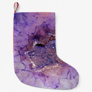 Calcetín Navideño Pequeño Geode de Amethyst Falln