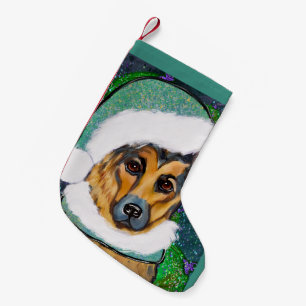 CALCETÍN NAVIDEÑO PEQUEÑO GERMAN SHEPHERD
