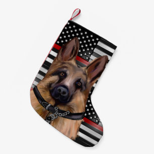 CALCETÍN NAVIDEÑO PEQUEÑO GERMAN SHEPHERD