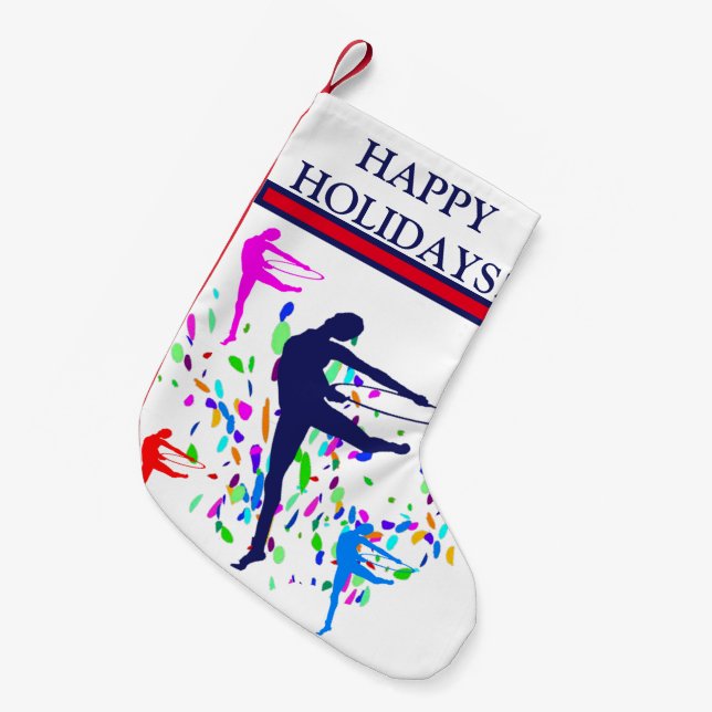 CALCETÍN NAVIDEÑO PEQUEÑO GIMNÁSTICO ARTÍSTICO (Frente (Colgado))