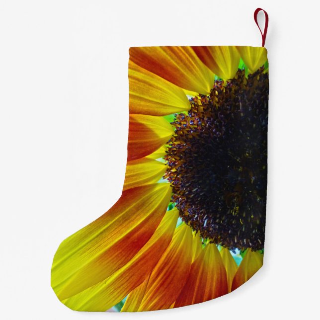 Calcetín Navideño Pequeño Girasol (Reverso)