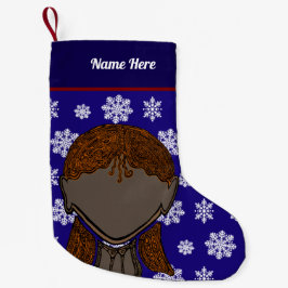 Calcetín Navideño Pequeño Girl Silhouette Xmas stocking.