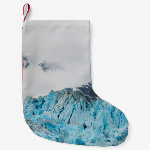 Calcetín Navideño Pequeño Glaciar Hubbard de un barco en Alaska