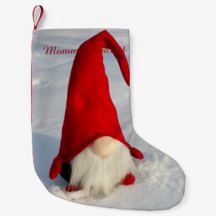 Calcetín Navideño Pequeño Gnomo escandinavo del navidad