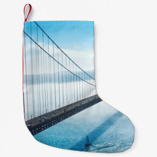 CALCETÍN NAVIDEÑO PEQUEÑO GOLDEN GATE BRIDGE SAN FRANCISCO CALIFORNIA