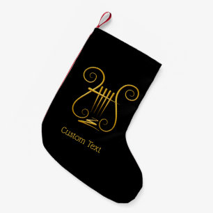 Calcetín Navideño Pequeño Golden Lyre