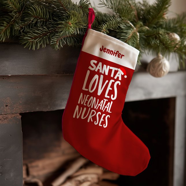 Calcetín Navideño Pequeño Gracioso Navidad de Enfermeras Neonatales Cute (Subido por el creador)
