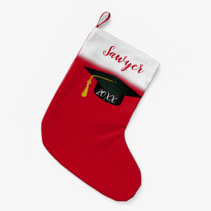 Calcetín Navideño Pequeño Graduación de Grad Cap