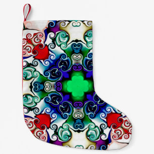 Calcetín Navideño Pequeño Gráficos informáticos. Ilustracion de un flujo abs