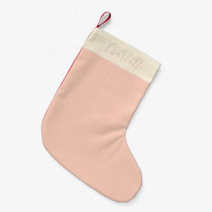 Calcetín Navideño Pequeño Granja Moderna Nombre Personalizado Coquette Meloc
