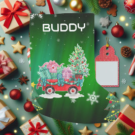 Calcetín Navideño Pequeño Green Christmas Tret Cart