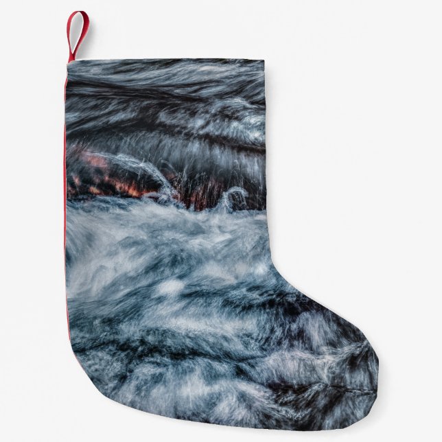 Calcetín Navideño Pequeño Gris (Anverso)