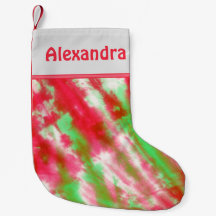Groovy Tie Dye Monograma Nombre Diversión Navidade