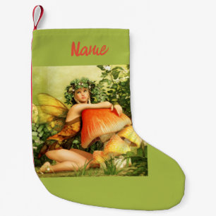 Calcetín Navideño Pequeño Hadas de hongo Thunder_Cove