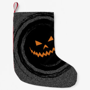 Calcetín Navideño Pequeño Halloween Jack que brilla intensamente O'Lantern