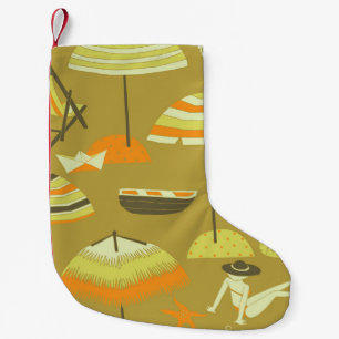 Calcetín Navideño Pequeño Happy Summertime Fun Seless Pattern