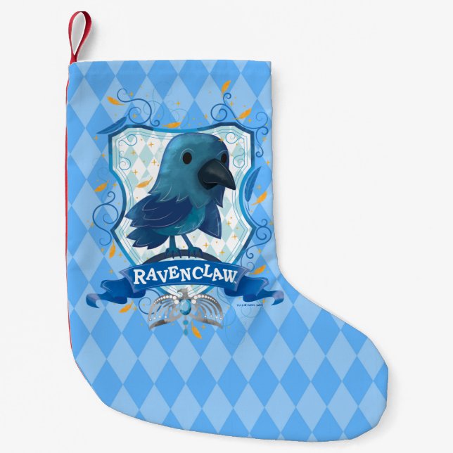 Calcetín Navideño Pequeño Harry Potter | Emblemático Escudo de RAVENCLAW™ (Anverso)