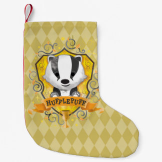 Calcetín Navideño Pequeño Harry Potter | Encantador Escudo HUFFLEPUFF™