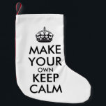 Calcetín Navideño Pequeño Haz que te quedes tranquilo - negro<br><div class="desc">¡Hola y bienvenido, crea y personalizar tu propio diseño de "mantener la calma" para este es único! Sustitúyanse las palabras "que se mantenga tranquilo" por la palabra que elija y elija el color que desee. ¡Pueden imaginarse y hacer todo! ex: "mantengan la calma y sigan adelante" "mantengan la calma y...</div>