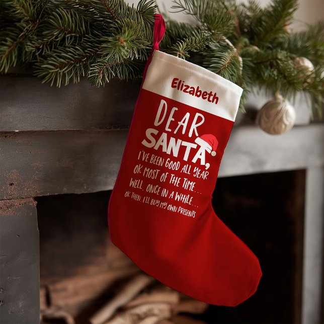 Calcetín Navideño Pequeño He sido un buen Navidad gracioso. (Subido por el creador)