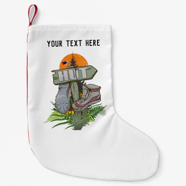 Calcetín Navideño Pequeño Heaphy rastrean las botas viejas (Anverso)