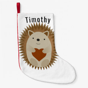 Calcetín Navideño Pequeño Hedgehog Heart