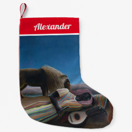 Calcetín Navideño Pequeño Henri Rousseau - El gitano durmiente