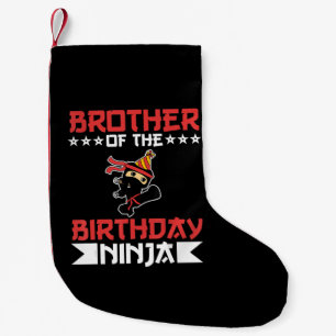 Calcetín Navideño Pequeño Hermano De Nacimiento Ninja Fight Taekwondo Gift