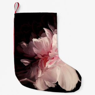 Calcetín Navideño Pequeño Hermosa flor peony
