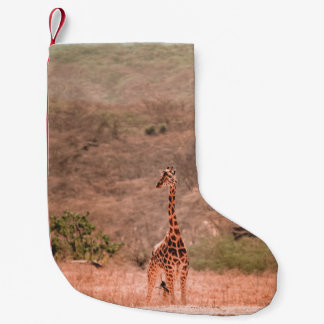 CALCETÍN NAVIDEÑO PEQUEÑO HERMOSA GIRAFFE