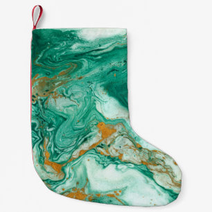 Calcetín Navideño Pequeño Hermoso fondo abstracto. Dorado y gris oscuro