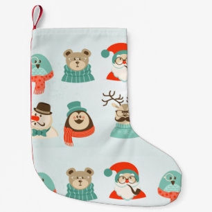 Calcetín Navideño Pequeño hipster navidades santa xmas stock