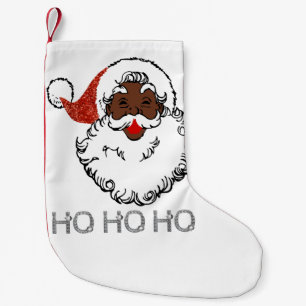 Calcetín Navideño Pequeño ho black santa