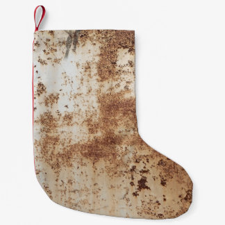Calcetín Navideño Pequeño Hoja metalizado de fondo de textura
