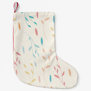 Calcetín Navideño Pequeño hojas de árbol