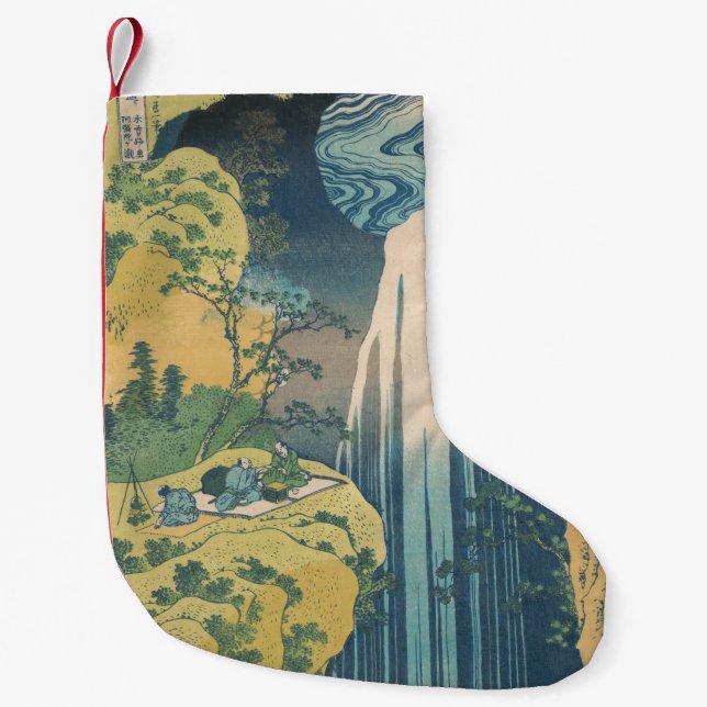 Calcetín Navideño Pequeño Hokusai Amida cae cascada (Anverso)