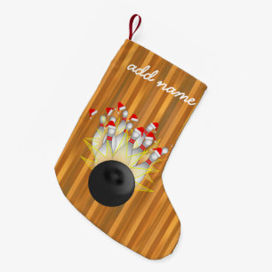 Calcetín Navideño Pequeño Huelga de bolos de los navidades