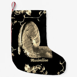 Calcetín Navideño Pequeño Hunter Country Wood Knot Buck Deer