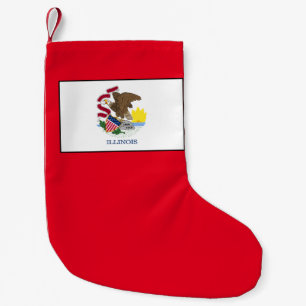 Calcetín Navideño Pequeño Illinois