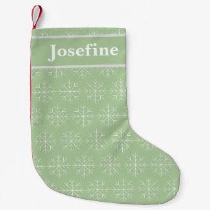 Calcetín Navideño Pequeño illusima Copos de Nieve de Navidad Estampados