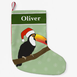 Calcetín Navideño Pequeño illusima Toucan Navidades Snowflakes