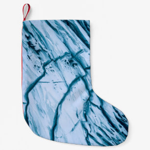 Calcetín Navideño Pequeño Ilustracion de formación de rocas fracturadas