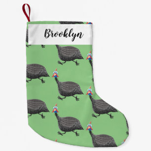 Calcetín Navideño Pequeño Ilustracion de personalizado de aves divertidos de